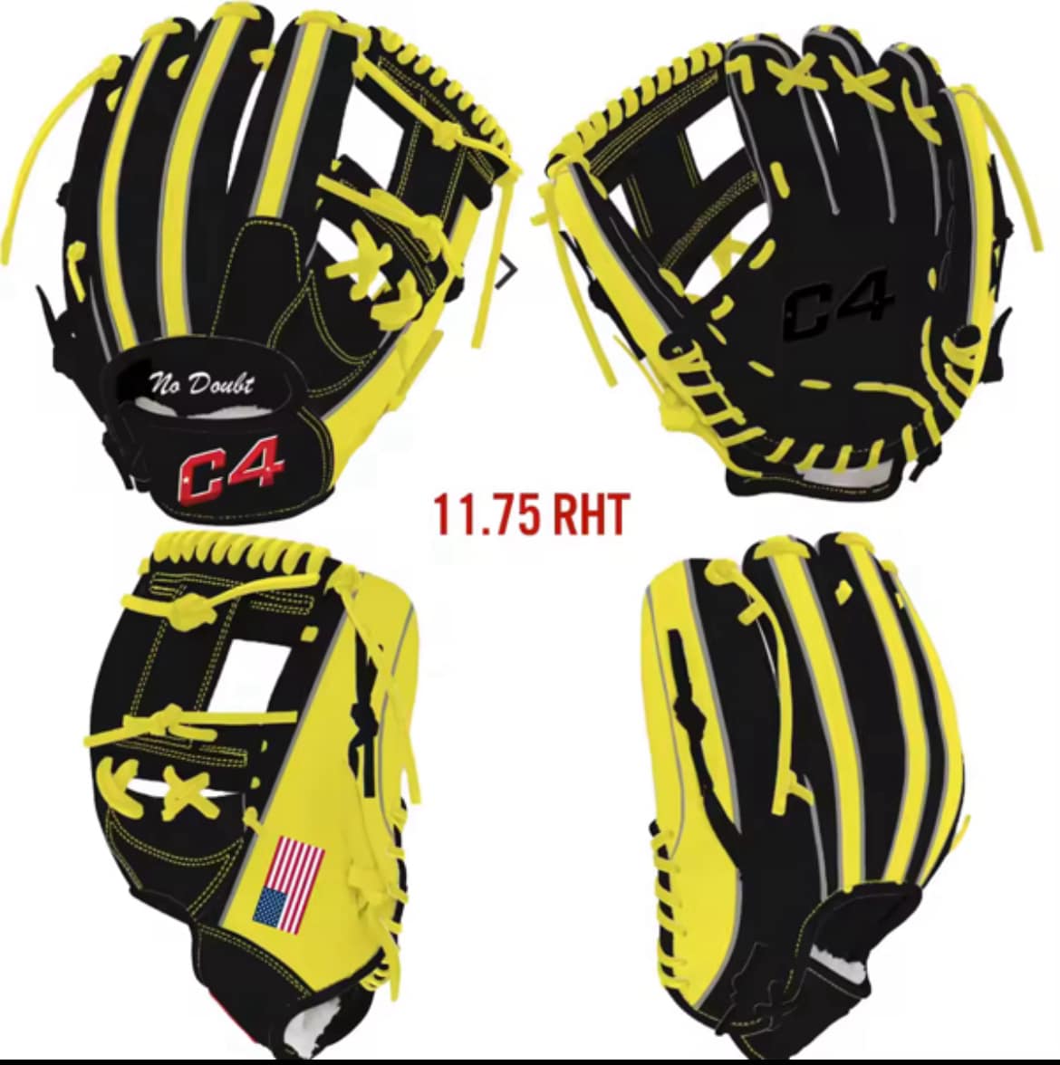 C4 Baseball Glove 11.75 RHT